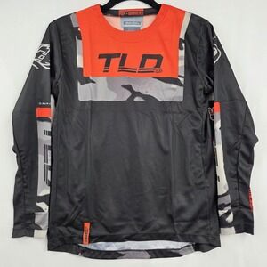 Troy Lee Designs Youth GP Jersey Medium Brazen Camo Black Orange MTB BMX NWT
